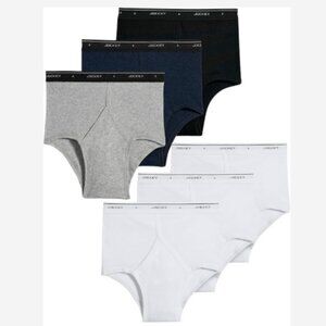 (2) 3 Pack Jockey Men's Briefs Classic Underwear Size 40 Full Rise Design Cotton
